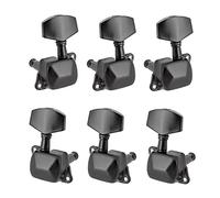 ALFAAL 6pcs Gear Ratio 1:15 Semi-Closed Electric Acoustic Guitar Tuning Pegs Tuner Machine Heads Tuning Keys 3L3R (Color : Black)