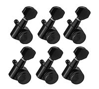 ALFAAL 6pcs Guitar String Peg Locking Tuners Tuning Pegs Gear Ratio For 6R Inline For Acoustic Guitars