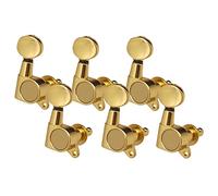 ALFAAL 6PCS Guitar String Tuning Pegs Tuners For Acoustic Electric Guitar Musical Instruments 6R Gold