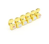 ALFAAL 6pcs Guitar Tuning Pegs Machine Heads Tuning Peg Machine Head Guitar Tuners No Mounting Holes (Color : 6R Gold)