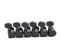 ALFAAL 6pcs Guitar Tuning Pegs Machine Heads Tuning Peg Machine Head Guitar Tuners No Mounting Holes (Color : 6R Black)