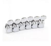 ALFAAL 6pcs Guitar Tuning Pegs Machine Heads Tuning Peg Machine Head Guitar Tuners No Mounting Holes (Color : 6L Chrome)