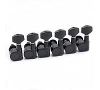 ALFAAL 6pcs Guitar Tuning Pegs Machine Heads Tuning Peg Machine Head Guitar Tuners No Mounting Holes (Color : 6L Black)