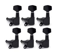 ALFAAL 6PCS Guitar Tuning Pegs Tuner Machine Heads Tuning Peg Machine Head Chrome-Gold-Black (Color : Black 6L)