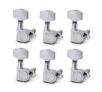 ALFAAL 6PCS Guitar Tuning Pegs Tuner Machine Heads Tuning Peg Machine Head Chrome-Gold-Black (Color : Big Peg Chrome 6R)