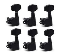 ALFAAL 6PCS Guitar Tuning Pegs Tuner Machine Heads Tuning Peg Machine Head Chrome-Gold-Black (Color : Big Peg Black 6L)
