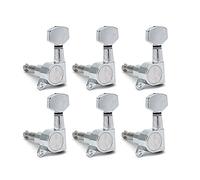 ALFAAL 6PCS Guitar Tuning Pegs Tuner Machine Heads Tuning Peg Machine Head Chrome-Gold-Black (Color : Chrome 6L)