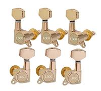 ALFAAL 6PCS Guitar Tuning Pegs Tuner Machine Heads Tuning Peg Machine Head Chrome-Gold-Black (Color : Gold 3R3L)