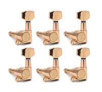 ALFAAL 6PCS Guitar Tuning Pegs Tuner Machine Heads Tuning Peg Machine Head Chrome-Gold-Black (Color : Gold 6L)