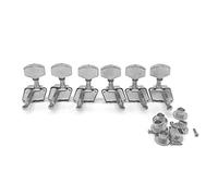 ALFAAL 6Pcs L/R Acoustic Guitar Machine Head Knobs Folk Guitar String Tuning Pegs Tuner