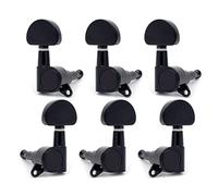 ALFAAL 6pcs/lots Chrome Black Gold Guitar String Tuning Pegs Keys Tuners Machine Heads For Acoustic Electric Guitar (Color : Black 3R3L)