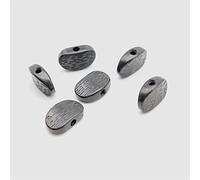 ALFAAL 6Pcs Oval Shape Tuning Pegs Cap Tuners Machine Head Replacement Electric Guitar Buttons Knobs (Color : 6pcs Black)