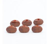 ALFAAL 6Pcs Oval Shape Tuning Pegs Cap Tuners Machine Head Replacement Electric Guitar Buttons Knobs (Color : 6pcs Brown)