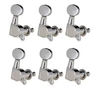 ALFAAL 6PCS Right Hand Guitar Tuners Tuning Keys Pegs For Acoustic Guitar 6R Silver