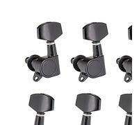 ALFAAL 6pcs Sealed Guitar String Pegs Locking Tuners 3L3R Tuning Pegs String Tuners Electric Acoustic Guitar (Color : Black)