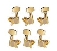 ALFAAL 6pcs Sealed Guitar String Pegs Locking Tuners Electric Acoustic Guitar Tuner Machine Heads Knobs (Color : Golden)