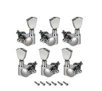 ALFAAL 6pcs Sealed Guitar Tuners Machine Heads 3R 3L Tuning Pegs Keys Chrome For LP Style Guitar Parts
