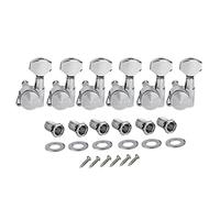 ALFAAL 6pcs/Set Locking Tuners Electric Guitar Machine Heads Lock String Tuning Pegs 6R /6L Gear Ratio 1:19 (Color : Chrome 6L)