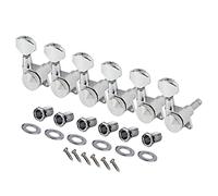 ALFAAL 6pcs/Set Locking Tuners Electric Guitar Machine Heads Lock String Tuning Pegs 6R /6L Gear Ratio 1:19 (Color : Chrome 6R)