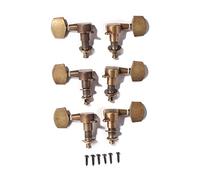 ALFAAL 6pcs/set Vintage Folk Electric Guitar Locking Tuning Pegs Keys Acoustic Guitar Sealed Tuners Knobs Machine Heads (Color : 2)