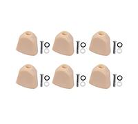 ALFAAL 6PCS Tuning Peg Caps Polished Tuner Key Button Cap String Knob Handle For Acoustic And Electric Guitars (Color : Yellow)
