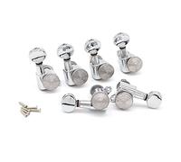 ALFAAL 6R/6L/3L3R Guitar Tuning Pegs Lock String Tuners Electric Guitar Machine Heads Tuners For Electric Guitar (Color : 6R Sliver)