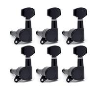 ALFAAL 6R 6L 3R3L Guitar Tuning Pegs Tuners Machine Heads For Acoustic Electric Guitar Black (Color : 6L)