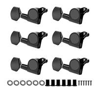 ALFAAL 6R Guitar Machine Heads Electric/Acoustic Tuning 6 Inline Pegs Tuner String Winders Keys Guitar Neck Pegs