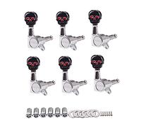 ALFAAL 6R Guitar Tuning Pegs Tuners Machine Skull Head Guitar String Tuning Pegs Machine Head Tuners