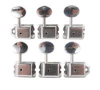ALFAAL 6R Vintage Style Electric Guitar String Tuning Pegs Silver Tuner Machine Heads Guitar Accessories