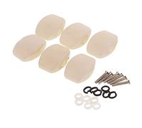 ALFAAL 6x Machine Heads Knobs Strings Tuning Pegs Tuner For Guitar - 24mm