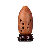 ALFAAL 8 Holes 10 Holes Xun Ocarina Flute Music Instrument Good Sound Ancient Instrument For Beginner Hand Fired Ceramic (Color : 8 holes Brown 4)