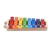ALFAAL 8 Keys Compact Size Xylophone Glockenspiel With Mallet Wooden Percussion Musical Instrument (Color : 2)