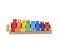 ALFAAL 8 Keys Compact Size Xylophone Glockenspiel With Wooden Mallets Percussion Musical Instrument (Color : With 2Mallets)