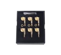ALFAAL A Set 6 Pcs Gold Locked String Tuning Pegs Key Tuners Machine Heads For Acoustic Electric Guitar