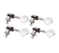 ALFAAL A Set Of 4 Pcs Chrome Bass Tuning Pegs Machine Heads Tuners For Bass Guitar Accessories Parts Musical Instrument