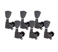 ALFAAL Acoustic Electric Guitar Tuning Pegs Machine Head Tuners Replacement (Color : Black)