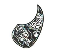 ALFAAL Acoustic Guitar Pickguard Pick Guard Self-adhesive Rosewood Inlaid With Shell Fit For 40" 41" Size Guitars Acoustic Guitar Pickguards