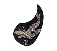 ALFAAL Acoustic Guitar Pickguard Self-Adhesive Anti-Scratch Guard Plate Black Acoustic Guitar Pickguards