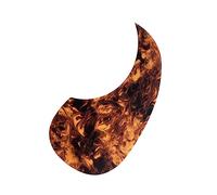 ALFAAL Acoustic Guitar Pickguard Self-adhesive Radius 66mm Pick Guard Sticker For 40" 41" Size Acoustic Guitar Pickguards (Color : 07)