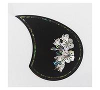 ALFAAL Acoustic Guitar Pickguard With Abalone Inlay Rosewood Material Self Sticker Guitar Pickguard Acoustic Guitar Pickguards