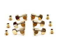 ALFAAL Acoustic Guitar Tuner Knob 90 Degree Fully Enclosed Winder Winder Peg (Color : Gold)