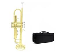 ALFAAL Adult Trumpets Brass Instrument Brass Trumpet B-flat Professional Performance Trumpet