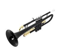 ALFAAL Adult Trumpets Performance Trumpet Instrument Brass B Flat Three-tone Trumpet Professional Beginner Instrument(A)