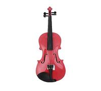 ALFAAL All Wood Polished Violin Beginner Adult Black White Pink Glossy Violin Musical Instrument (Color : Pink 2/1)