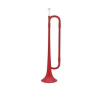 ALFAAL B Flat Bugle Trumpet School Band Cavalry Plastic Horn With Mouthpiece Brass Musical Instrument For Beginner (Color : Crimson)