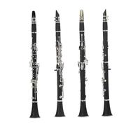 ALFAAL B Flat Clarinet For Beginner Clarinet Bb Clarinet 17 Keys 6 Rings Black Clarinet Professional Woodwind Instruments With Accessories Bag