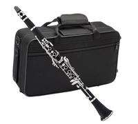 ALFAAL B Flat Clarinet For Beginner Clarinet Black Tube Adult Beginner Playing Entry B Flat Bakelite Clarinet Nickel-plated Instrument