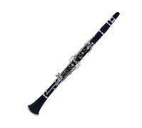 ALFAAL B Flat Clarinet For Beginner Clarinet Black Wind Instrument Bakelite B Flat 17 Keys Silver-plated Keys Beginner-level Instrument
