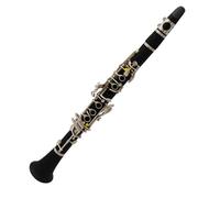 ALFAAL B Flat Clarinet For Beginner Woodwind Clarinet Instrument ABS E-flat Alto Clarinet Professional Clarinet Black Tube